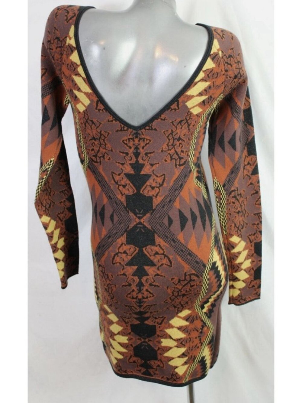 FREE PEOPLE Huntress of the Man Boho Printed Sweater Dress Women’s Size M